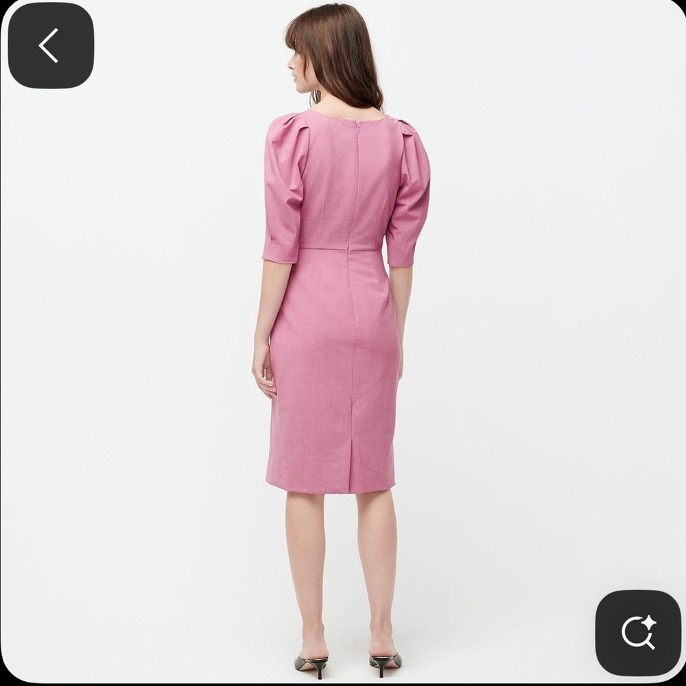 J. Crew Mauve Puff Sleeve Long Dress - Picture 2 of 12
